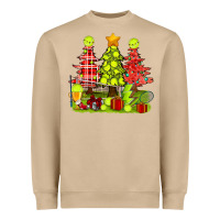 Mushroom Christmas With Tennis Trees Heavyweight Sweatshirt - BundleAndBundleShop