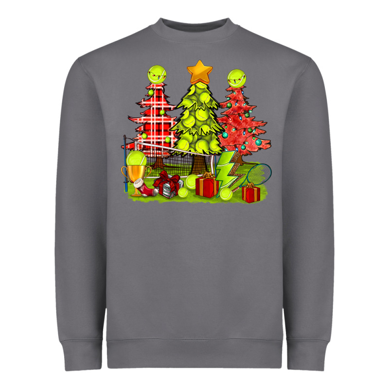 Christmas With Tennis Trees Heavyweight Sweatshirt by BundleAndBundleShop | Teevron