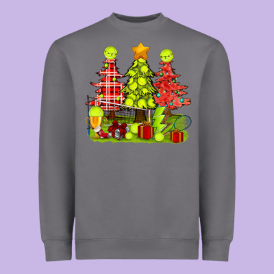 Christmas With Tennis Trees Heavyweight Sweatshirt Designed By Bundleandbundleshop