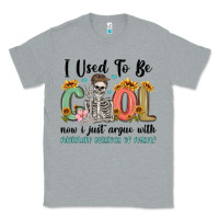 Heather Grey i used to be cool now i just argue with miniature Classic Tee - MaliasSmallBusiness