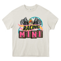 Cream racing mini with racing oto equipment Heavy Core Tee - AdoDesignShop