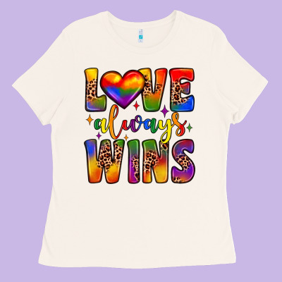 Love Always Wins Ladies Tee Designed By Jahusdesignshop
