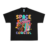Black space cowgirl Urban Heavy Tee - MaliasSmallBusiness