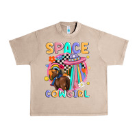 French Oak space cowgirl Urban Heavy Tee - MaliasSmallBusiness