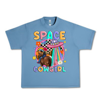 Pebble Blue space cowgirl Urban Heavy Tee - MaliasSmallBusiness