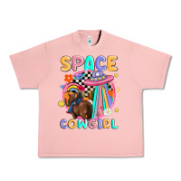 Salmon space cowgirl Urban Heavy Tee - MaliasSmallBusiness
