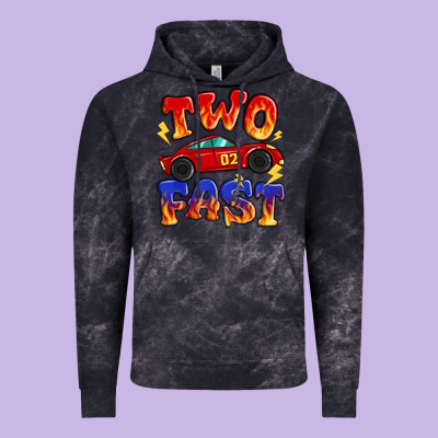 Two Fast Boys Birthday Racing Car Vintage Hoodie Designed By Maliassmallbusiness