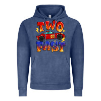 Vintage Denim two fast boys birthday racing car Vintage Hoodie - MaliasSmallBusiness