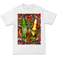 White beer bottles with wheat and barley Premium Tee - AdoDesignShop