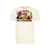 Vintage Arctic Happy Hallothanksmas goats Vintage Tee - NancyCooperArtShop