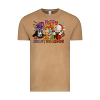 Vintage Camel Happy Hallothanksmas goats Vintage Tee - NancyCooperArtShop
