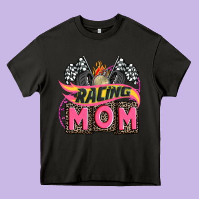 Racing Mom With Racing Oto Equipment Heavy Core Tee Designed By Adodesignshop