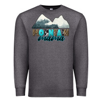 Charcoal Heather Mountain Mama Premium Sweatshirt - CowGirlArtShop