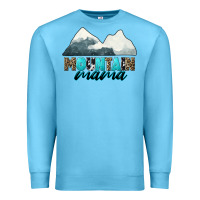 Ocean Blue Mountain Mama Premium Sweatshirt - CowGirlArtShop