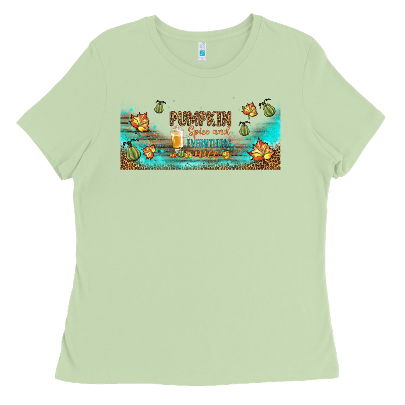 Pumpkin Spice And Everything Nice Libbey Glass Ladies Tee by BundleAndBundleShop | Teevron
