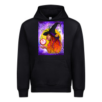 Black witch with crystal ball air freshener Urban Hoodie - BundleAndBundleShop