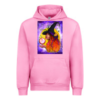 Fuchsia Pink witch with crystal ball air freshener Urban Hoodie - BundleAndBundleShop