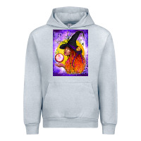 Heather Grey witch with crystal ball air freshener Urban Hoodie - BundleAndBundleShop