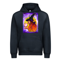 Navy witch with crystal ball air freshener Urban Hoodie - BundleAndBundleShop