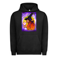 Pigment Black witch with crystal ball air freshener Urban Hoodie - BundleAndBundleShop