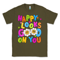 Army Green happy looks good on you Classic Tee - NancyCooperArtShop
