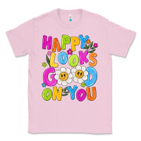 Bubblegum Pink happy looks good on you Classic Tee - NancyCooperArtShop
