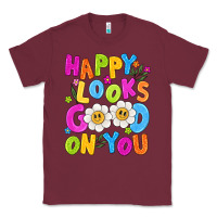 Burgundy happy looks good on you Classic Tee - NancyCooperArtShop