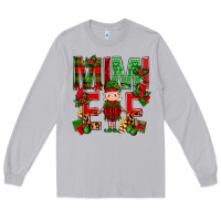 Moon Dust Mimi Elf with Knitting Christmas Long Sleeve Tee - BundleAndBundleShop