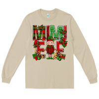 Mushroom Mimi Elf with Knitting Christmas Long Sleeve Tee - BundleAndBundleShop