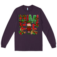 Plum Mimi Elf with Knitting Christmas Long Sleeve Tee - BundleAndBundleShop