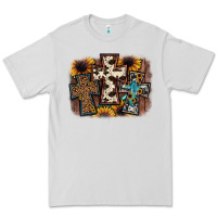 Dove Grey cross background Premium Tee - JahusDesignShop