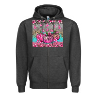Charcoal Heather cancer pumpkins Zipper Hoodie - NancyCooperArtShop