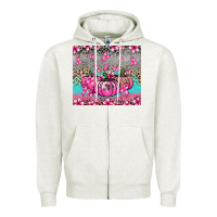 Oatmeal Heather cancer pumpkins Zipper Hoodie - NancyCooperArtShop
