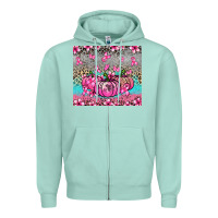 Seafoam cancer pumpkins Zipper Hoodie - NancyCooperArtShop