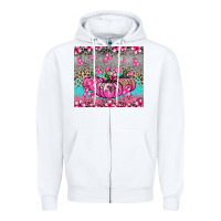 White cancer pumpkins Zipper Hoodie - NancyCooperArtShop