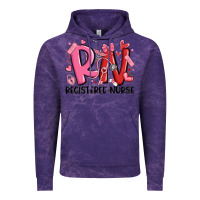 Cloud Purple rn registered nurse valentines day Vintage Hoodie - MaliasSmallBusiness
