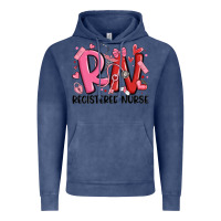 Vintage Denim rn registered nurse valentines day Vintage Hoodie - MaliasSmallBusiness
