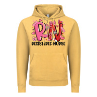 Vintage Mustard rn registered nurse valentines day Vintage Hoodie - MaliasSmallBusiness