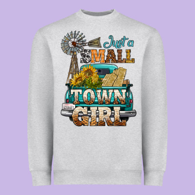 Just A Small Town Girl Windmill Heavyweight Sweatshirt Designed By Bundleandbundleshop