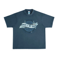 Midnight Navy frostys snowflake cafe Urban Heavy Tee - MaliasSmallBusiness
