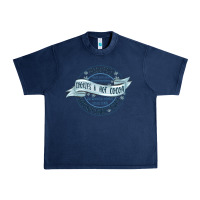 Navy frostys snowflake cafe Urban Heavy Tee - MaliasSmallBusiness