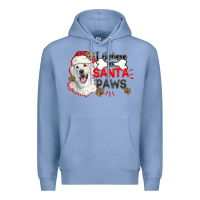 Colony Blue i believe in santa paws Premium Hoodie - CowGirlArtShop