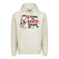 Oatmeal Heather i believe in santa paws Premium Hoodie - CowGirlArtShop