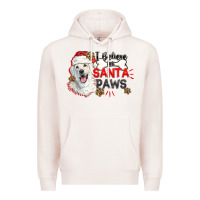 Pale Pink i believe in santa paws Premium Hoodie - CowGirlArtShop