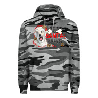 Slate Camo i believe in santa paws Premium Hoodie - CowGirlArtShop