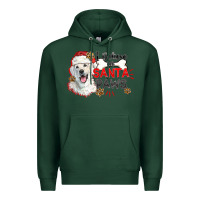 Sports Green i believe in santa paws Premium Hoodie - CowGirlArtShop