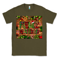 Army Green feliz navidad Christmas cactus leopard Classic Tee - JahusDesignShop