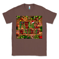 Chestnut feliz navidad Christmas cactus leopard Classic Tee - JahusDesignShop