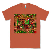 Copper feliz navidad Christmas cactus leopard Classic Tee - JahusDesignShop