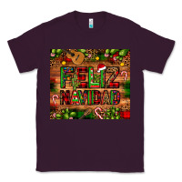 Plum feliz navidad Christmas cactus leopard Classic Tee - JahusDesignShop